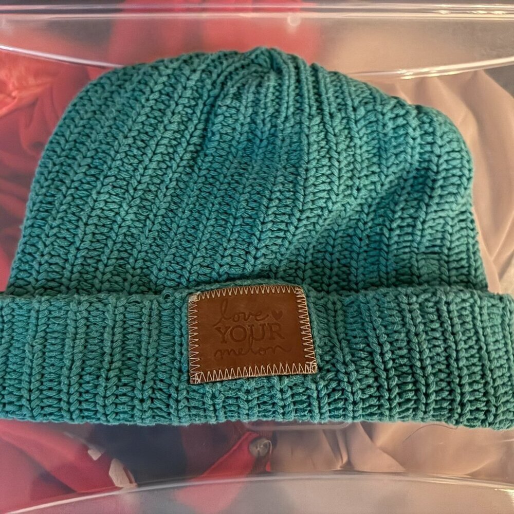 Love Your Melon teal colored hat